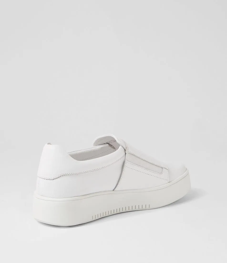 MIDAS Lagoon White Leather Sneakers