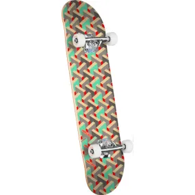 Mini Logo Pattern Birch Complete Skateboard- 8.25