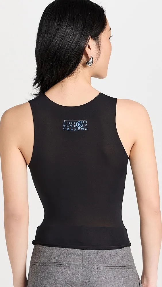 MM6 Maison Margiela   Sheer Jersey Tank 