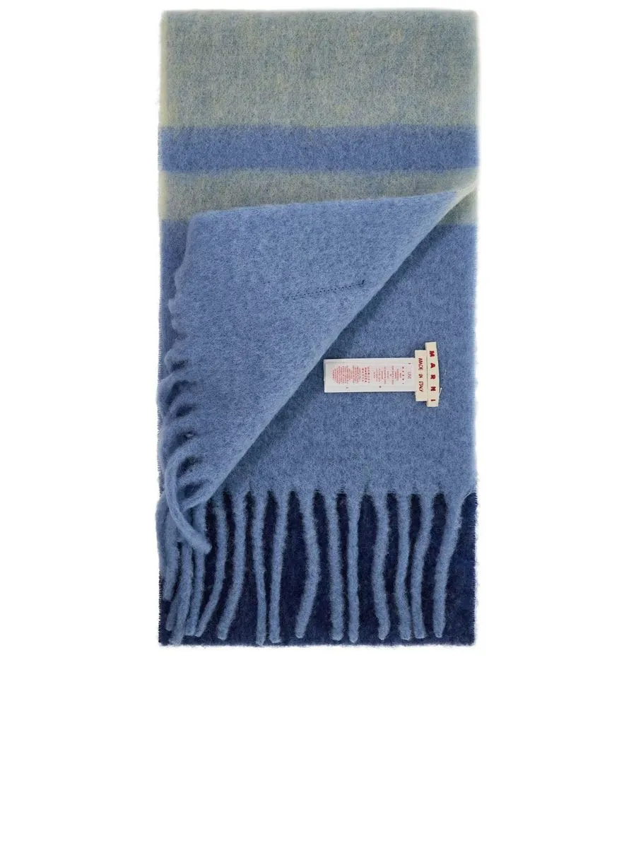 Mohair Striped Scarf