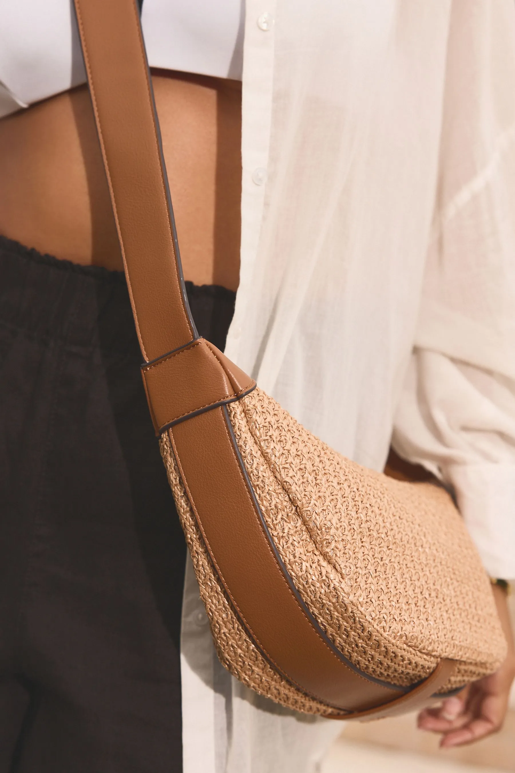 Natural Sling Cross-Body Bag