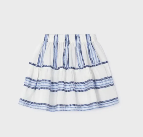 Navy Ink striped skirt