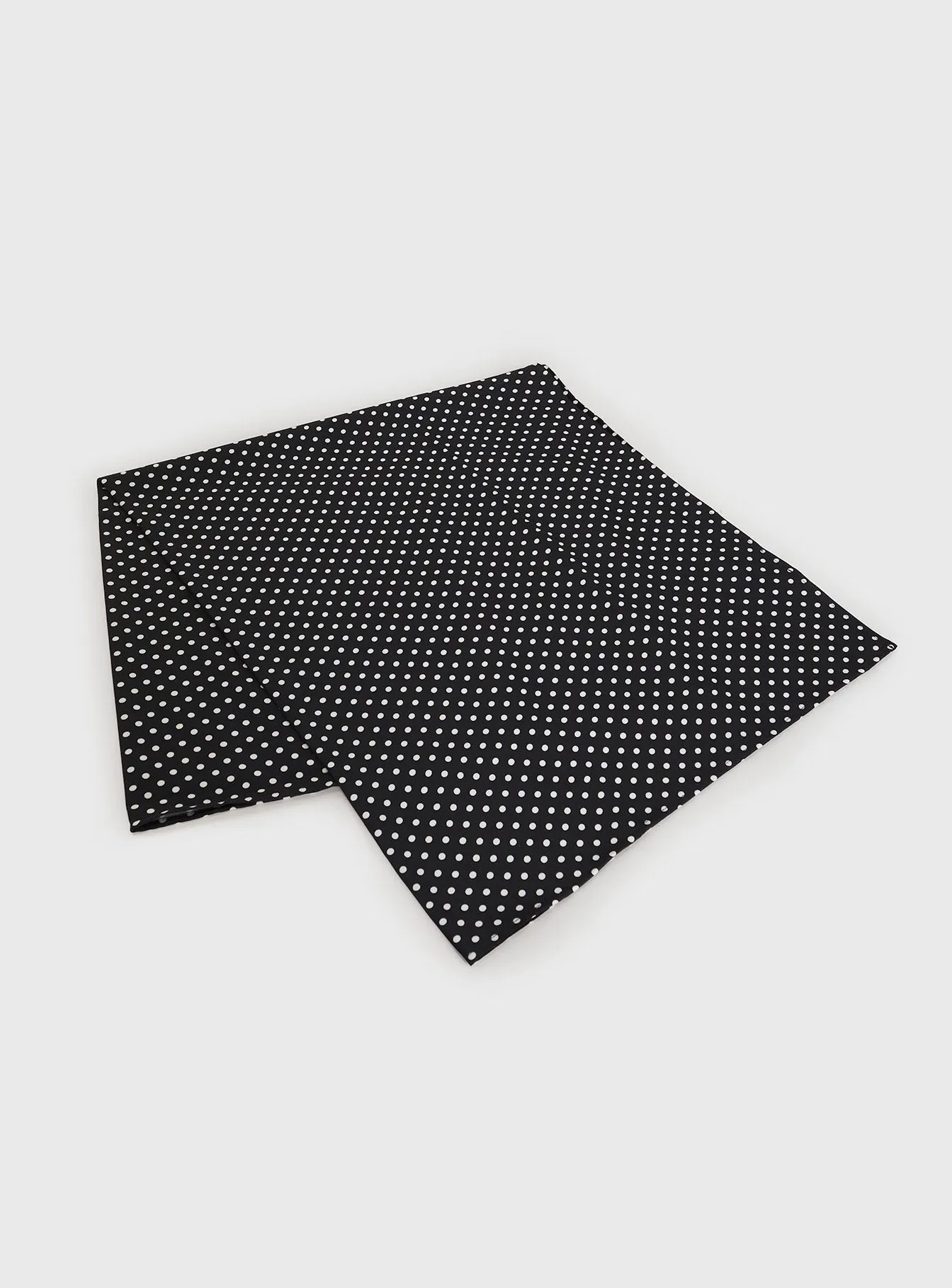 Nellie Hair Scarf Black Polka Dot