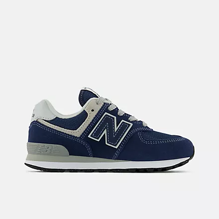 New Balance Little Kid’s 574 Core Navy with White