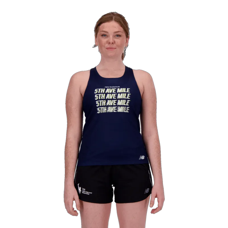 New Balance Women's 5th Ave Mile Printed Singlet