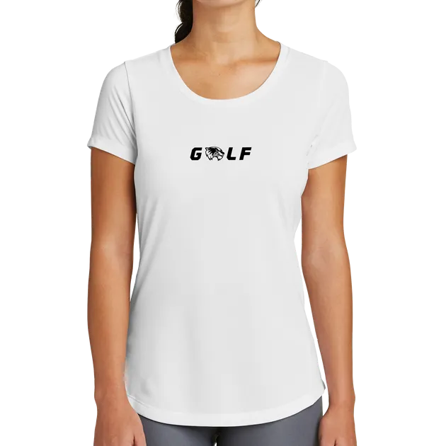 New Era Ladies Series Performance Scoop Tee- Golf Head