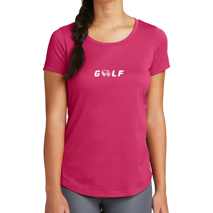 New Era Ladies Series Performance Scoop Tee- Golf Head