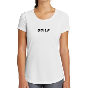 New Era Ladies Series Performance Scoop Tee- Golf Head