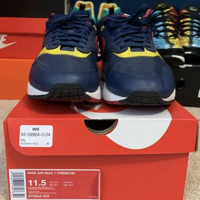 Nike Air Max 1 (2018) Snow Beach 875844-403 SIZE 11.5