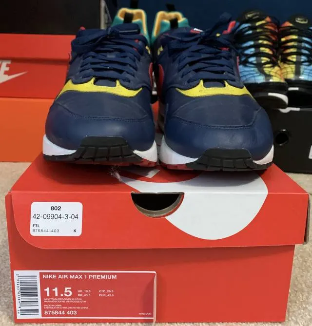 Nike Air Max 1 (2018) Snow Beach 875844-403 SIZE 11.5