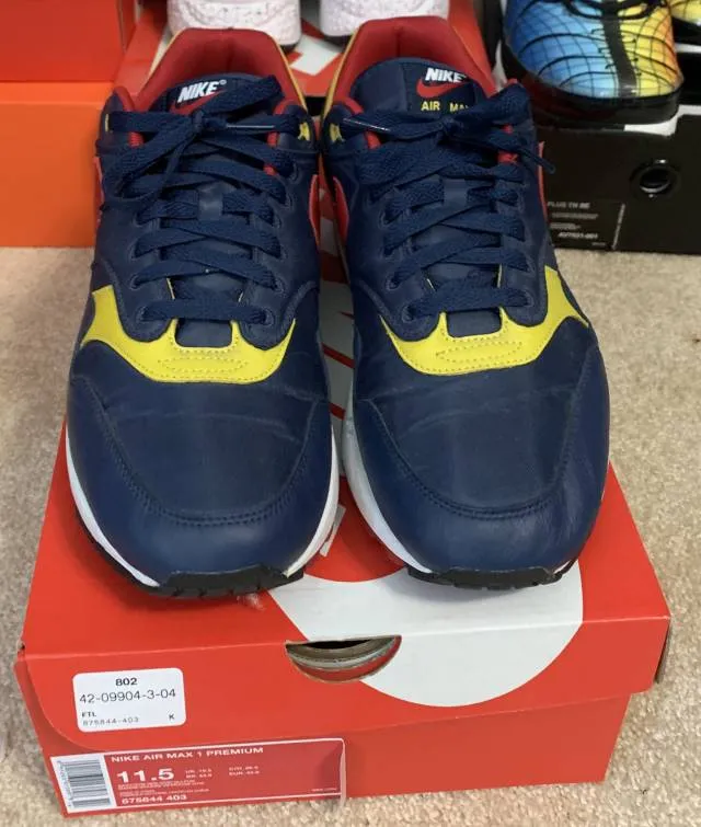 Nike Air Max 1 (2018) Snow Beach 875844-403 SIZE 11.5