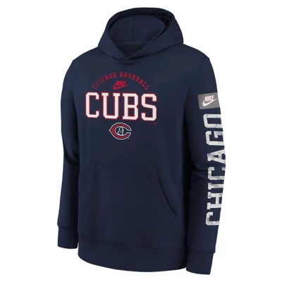 Nike Kids' Chicago Cubs Cooperstown Split Hoodie