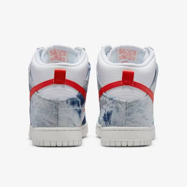 Nike Women's Dunk High (Washed Denim/ Multi-Color/ White...