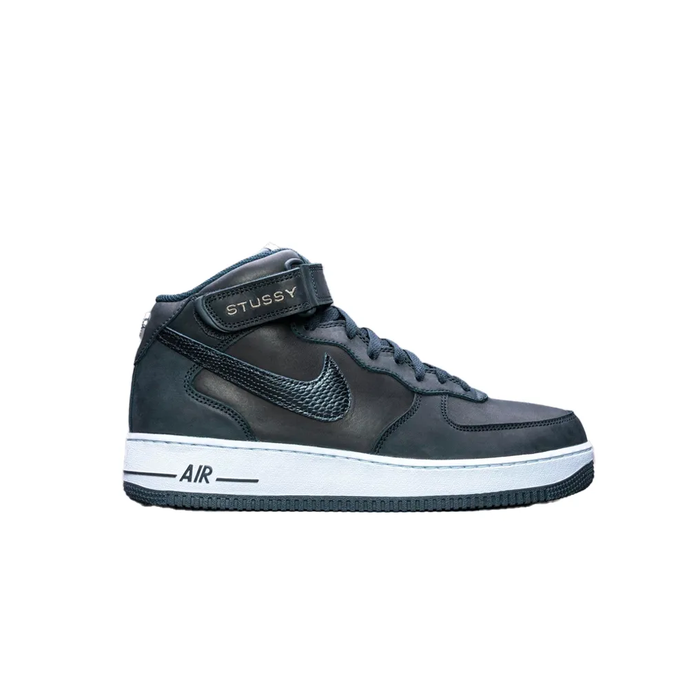 Nike x Stussy Air Force 1 ’07 Mid Black DJ7840_001