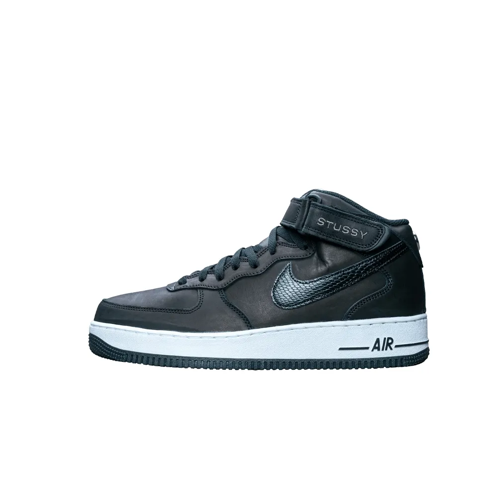 Nike x Stussy Air Force 1 ’07 Mid Black DJ7840_001