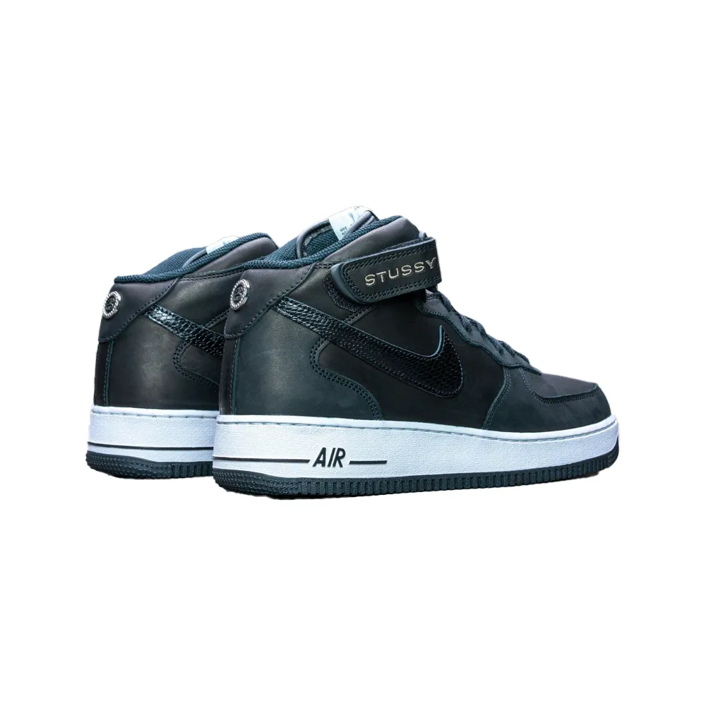 Nike x Stussy Air Force 1 ’07 Mid Black DJ7840_001