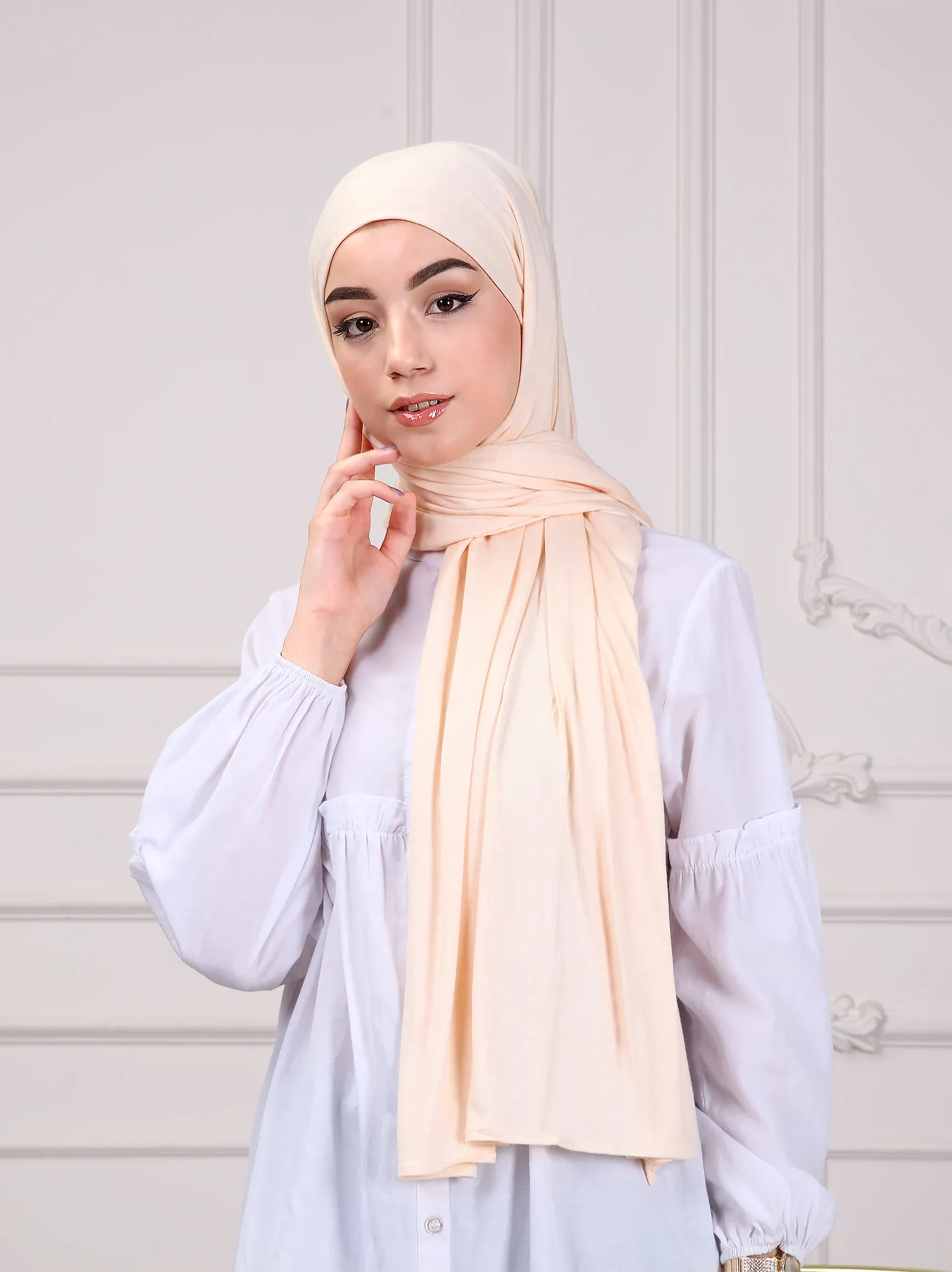 Nude Premium Jersey Scarf