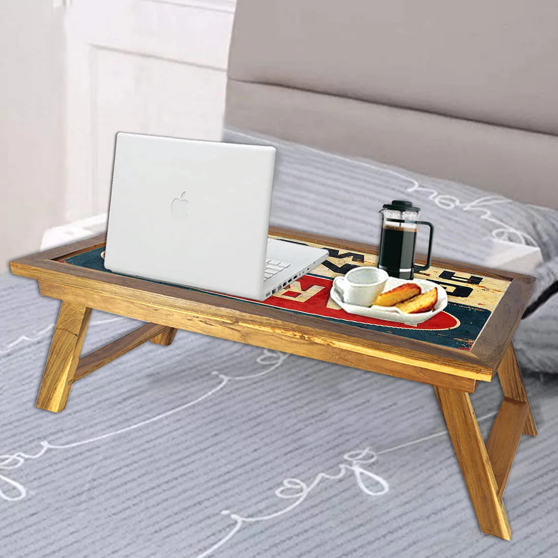 Nutcase Folding Bed Breakfast Table - Genius at Work