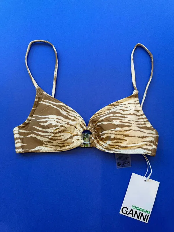 O-ring Bikini Top - Tiger's Eye