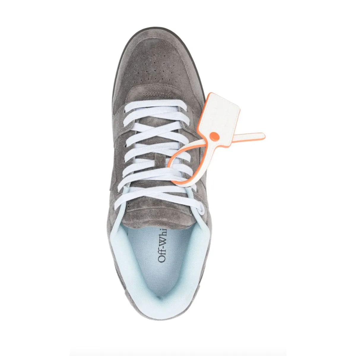 Off White Out Of Office Dark Grey Suede Sneakers