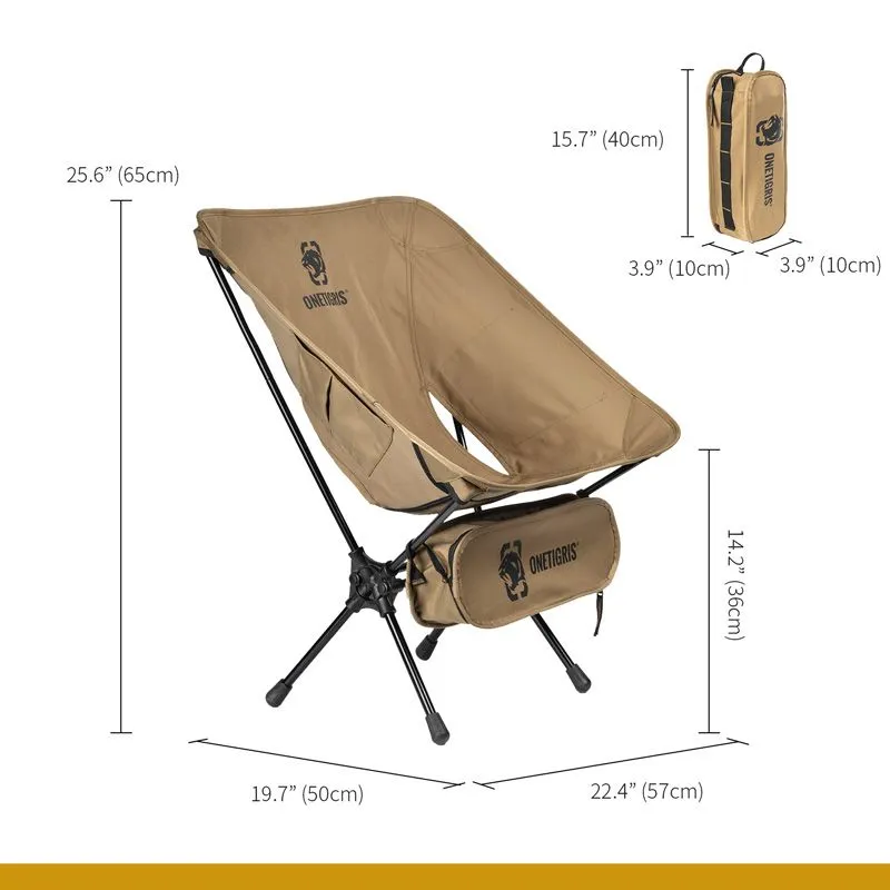 ONE TIGRIS PORTABLE CAMPING CHAIR  - COYOTE