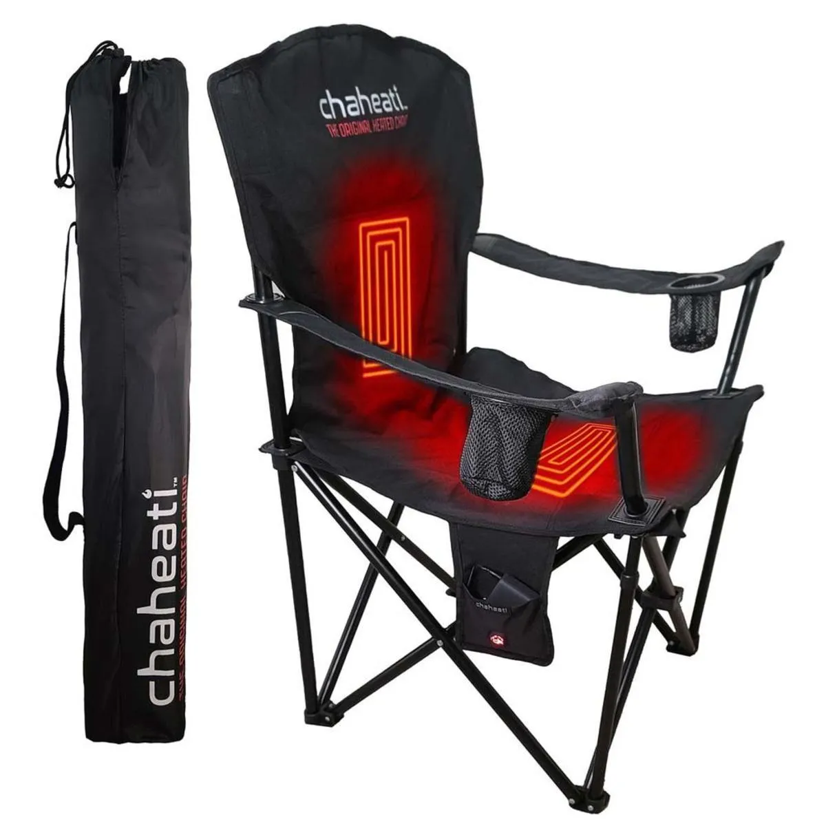 Open Box Chaheati 7V Battery Heated Camping Chair