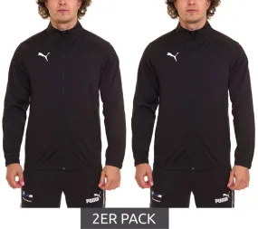 Pack de 2 chaquetas deportivas para hombre PUMA Liga Sideline Poly Jacket con chaqueta de entrenamiento dryCELL 655946 03 negro