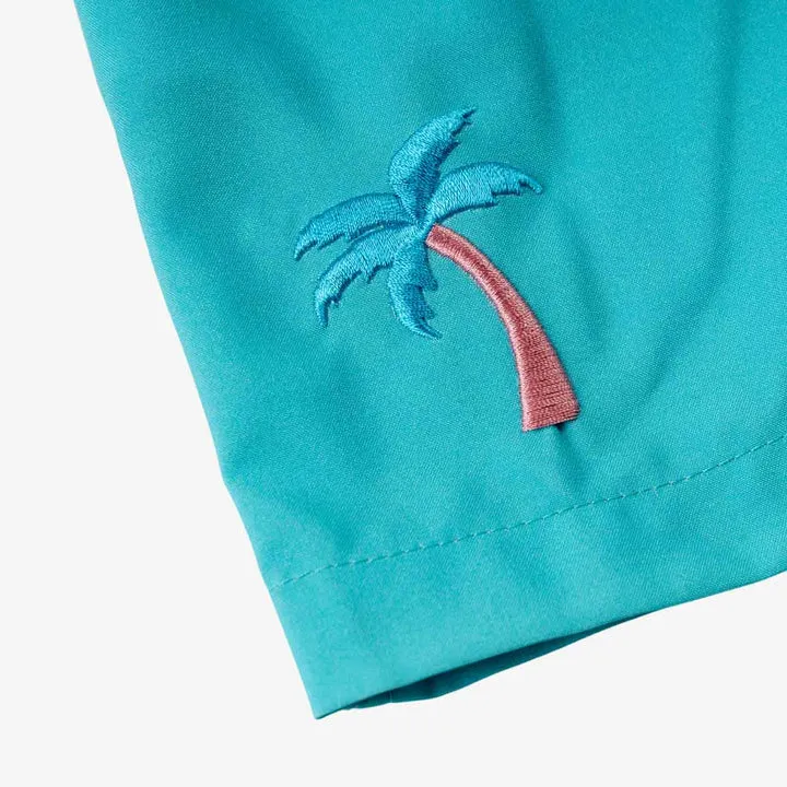 Palm Swim Short Teal