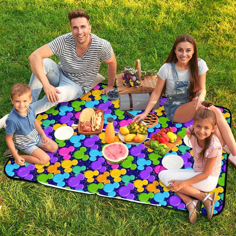 Park Balloons Zipper Picnic Mat