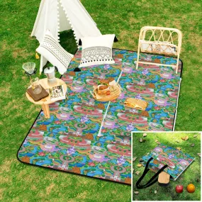 Park Map Zipper Picnic Mat