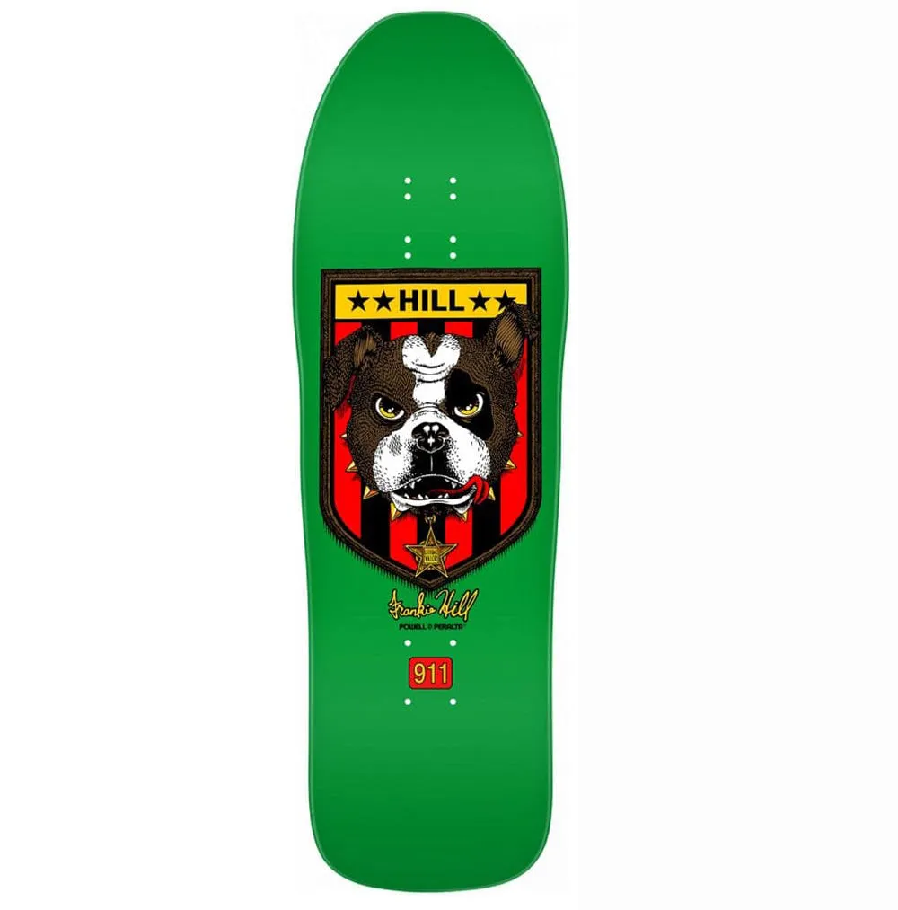 Powell Peralta Frankie Hill Bull Dog Skateboard Deck - Green