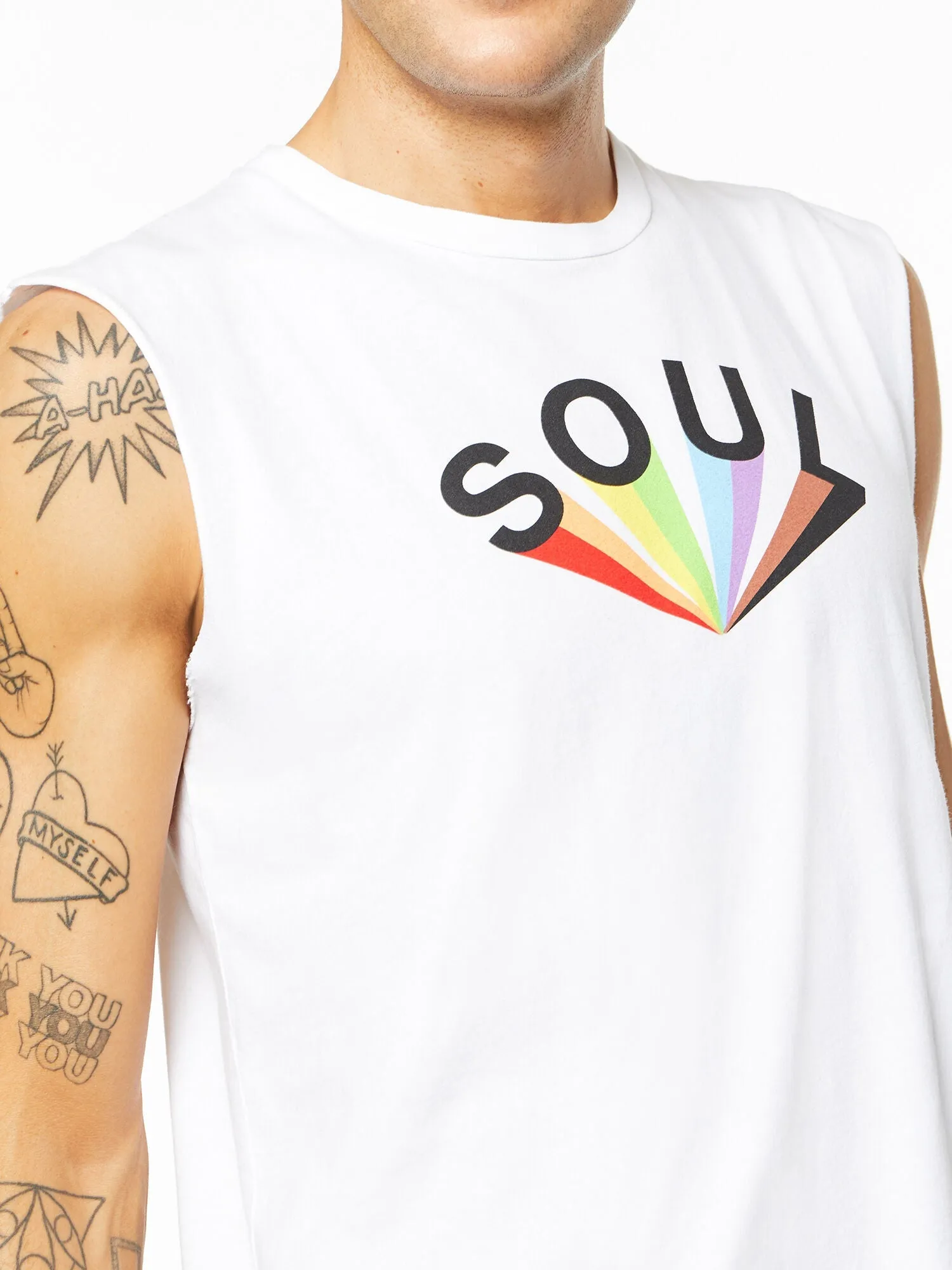 Pride All Souls Muscle Tank | White