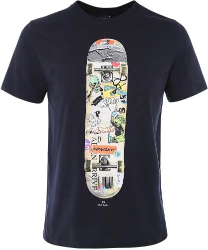 PS by Paul Smith Organic Cotton Skateboard T-Shirt | Jules B