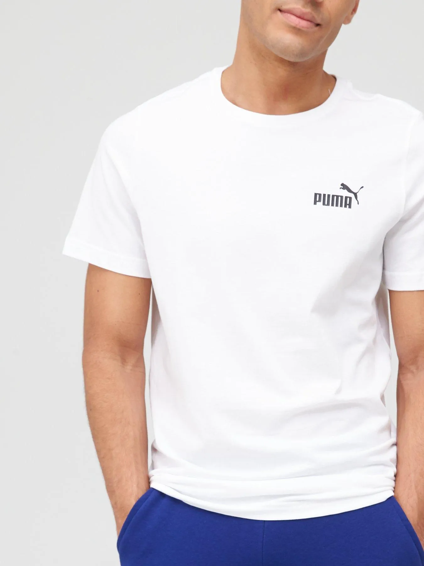 Puma Essentials Small Logo T-Shirt - White