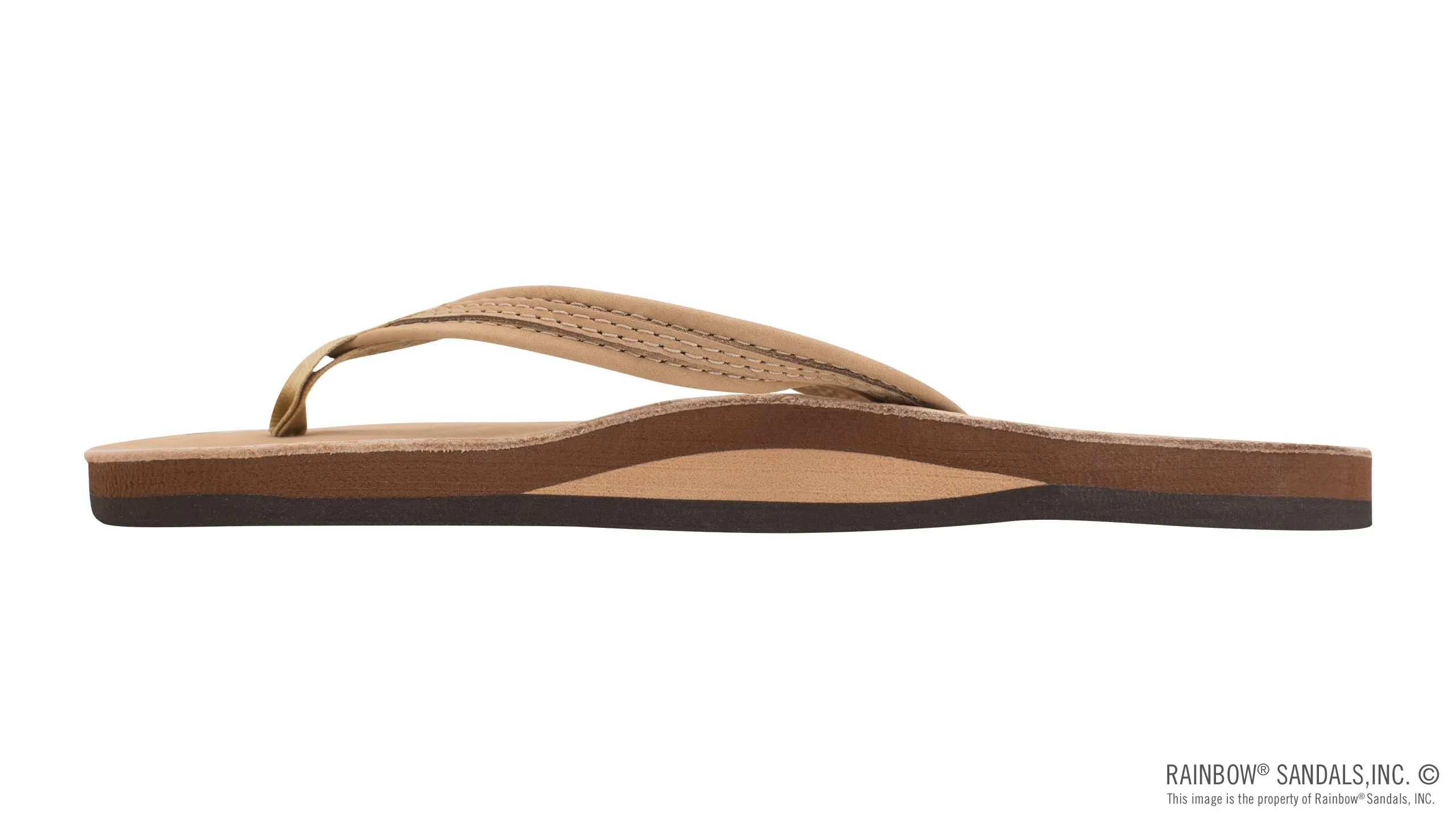 Rainbow Sandals Women's - The Madison - Single Layer - 1/2 Strap w/ Braid - Sierra Brown