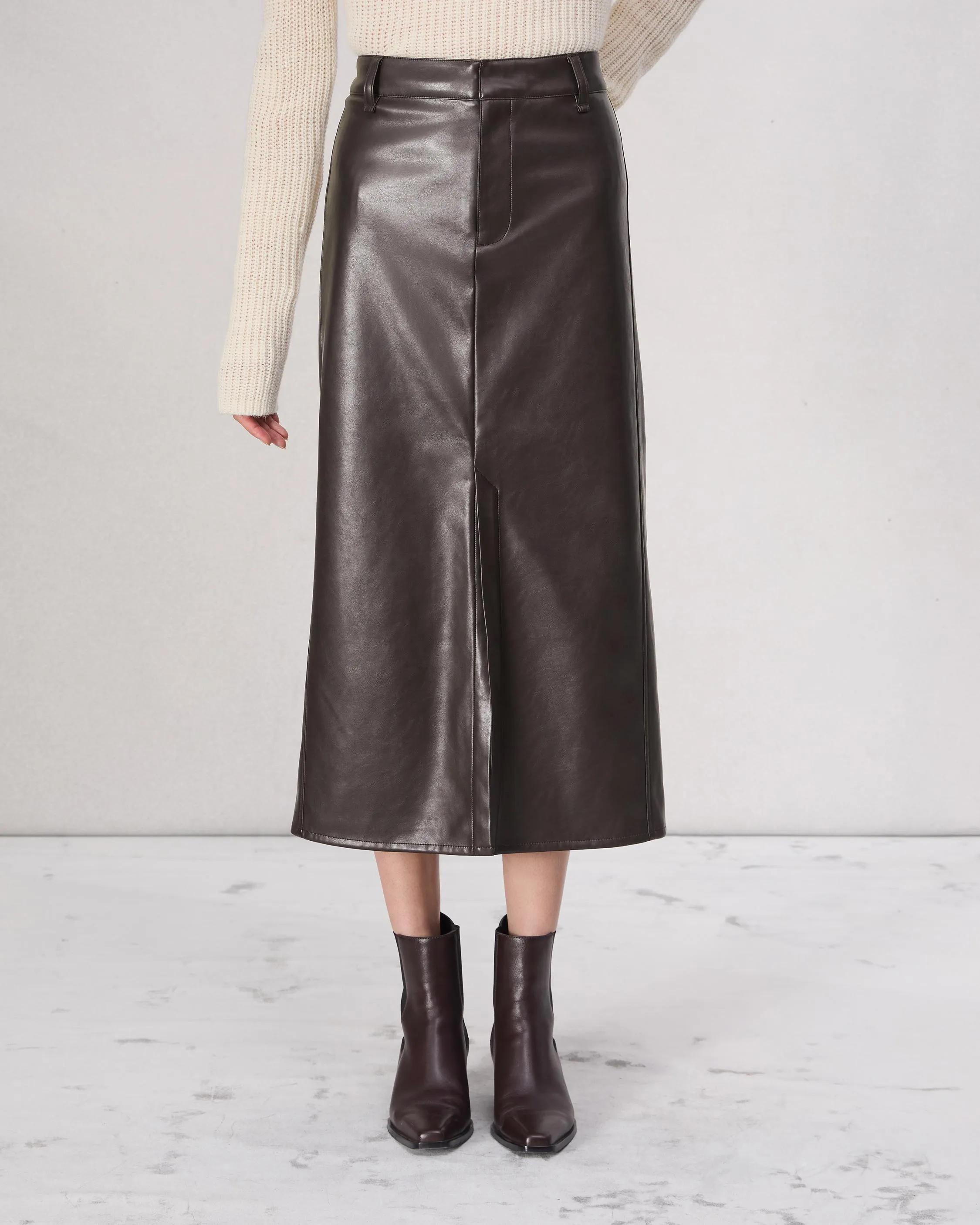 Rayne Faux Leather Skirt