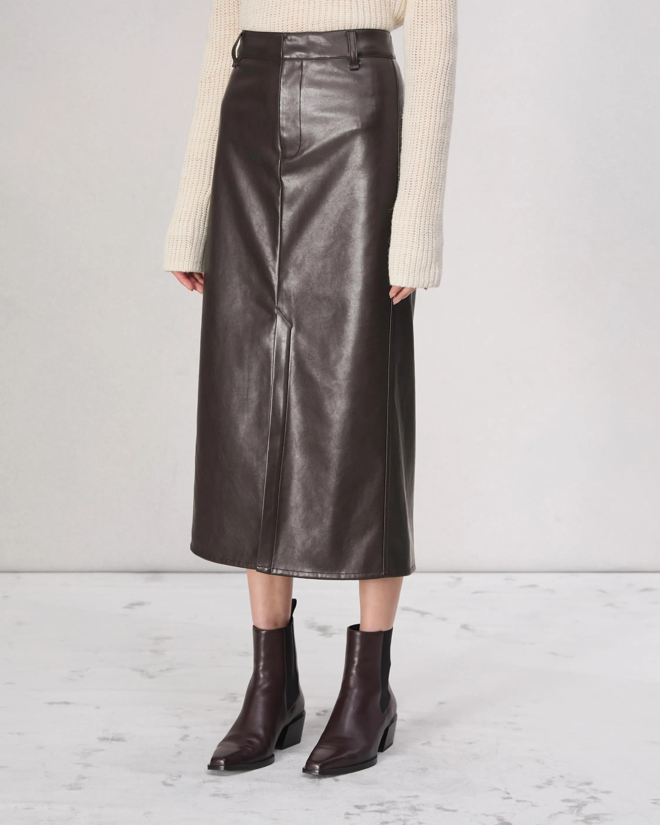 Rayne Faux Leather Skirt