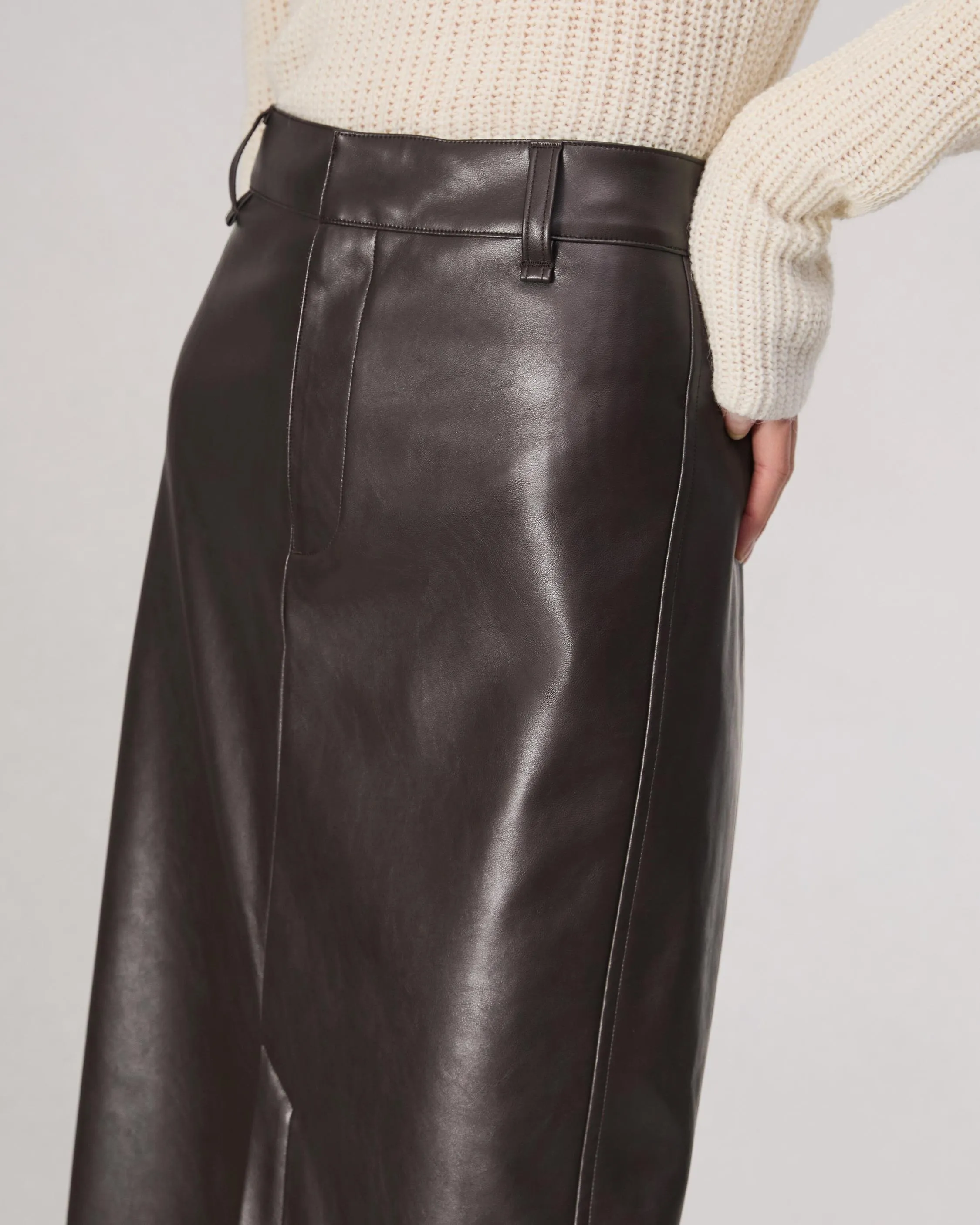 Rayne Faux Leather Skirt