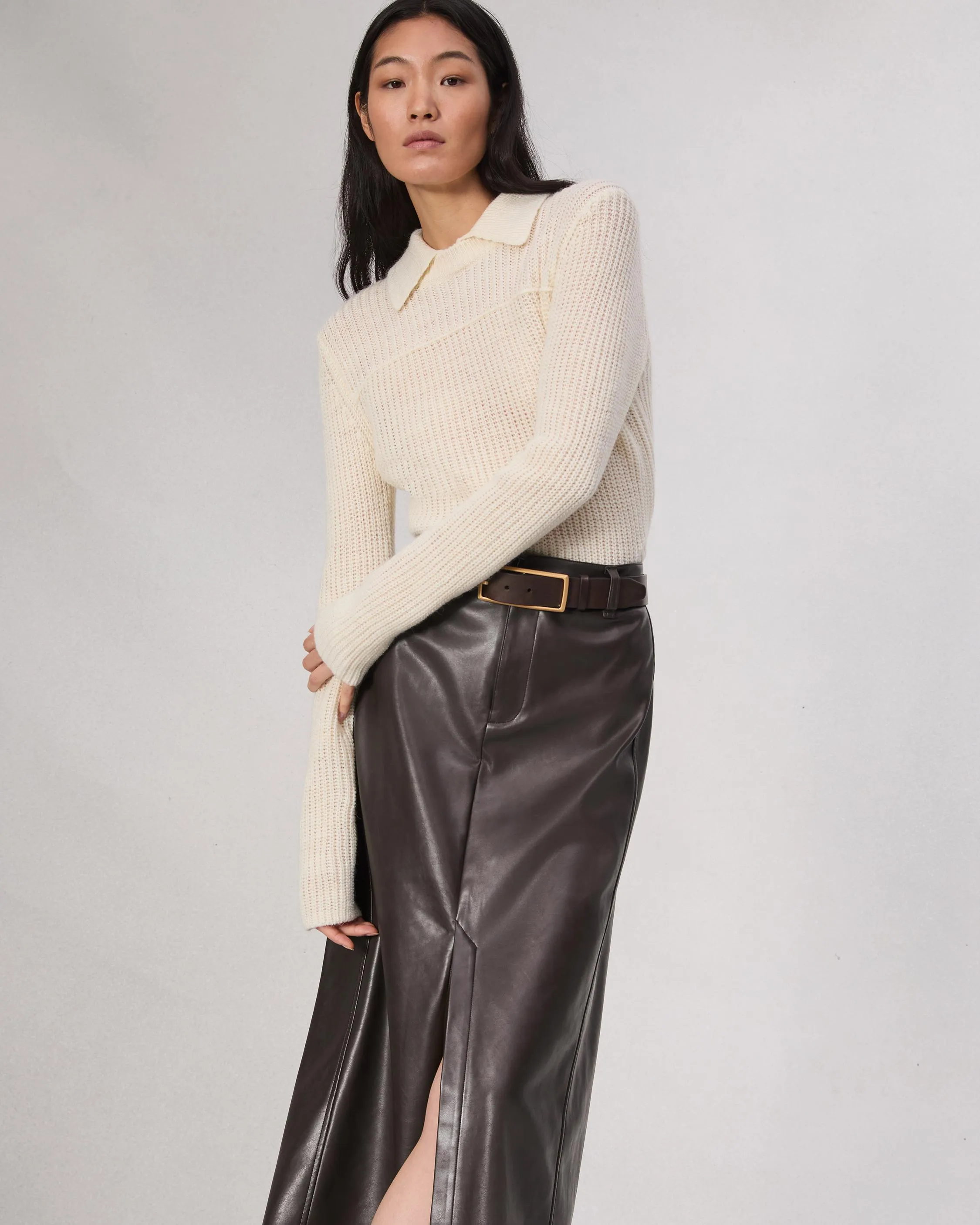 Rayne Faux Leather Skirt