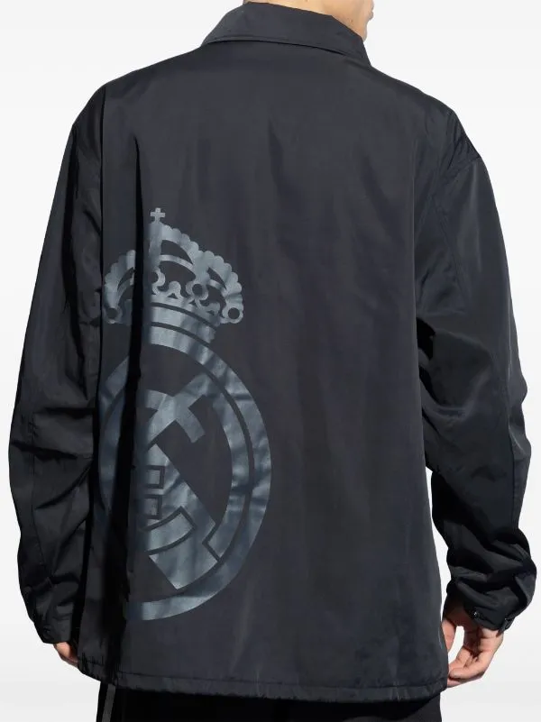 Real Madrid Coach Jacket - Black