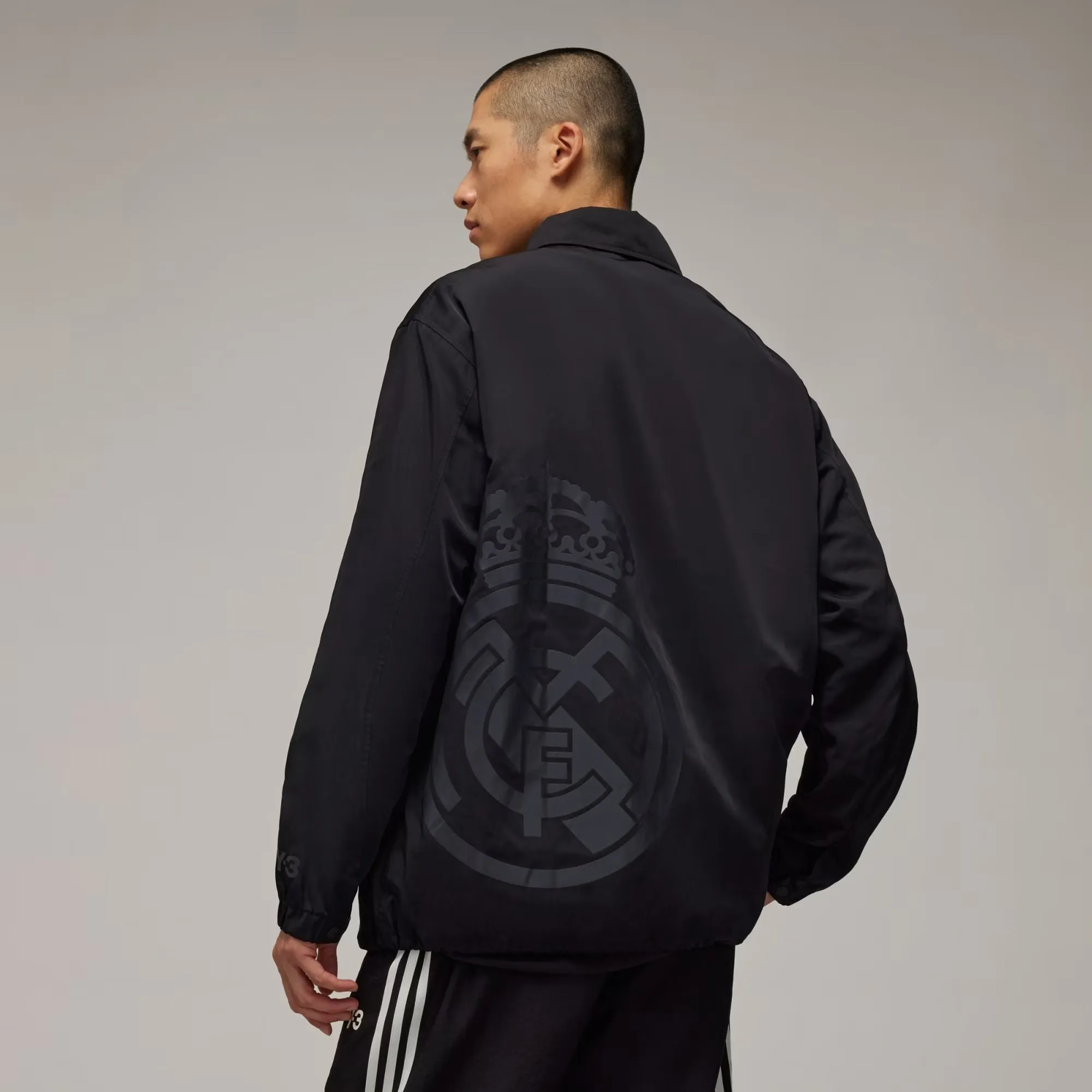 Real Madrid Coach Jacket - Black