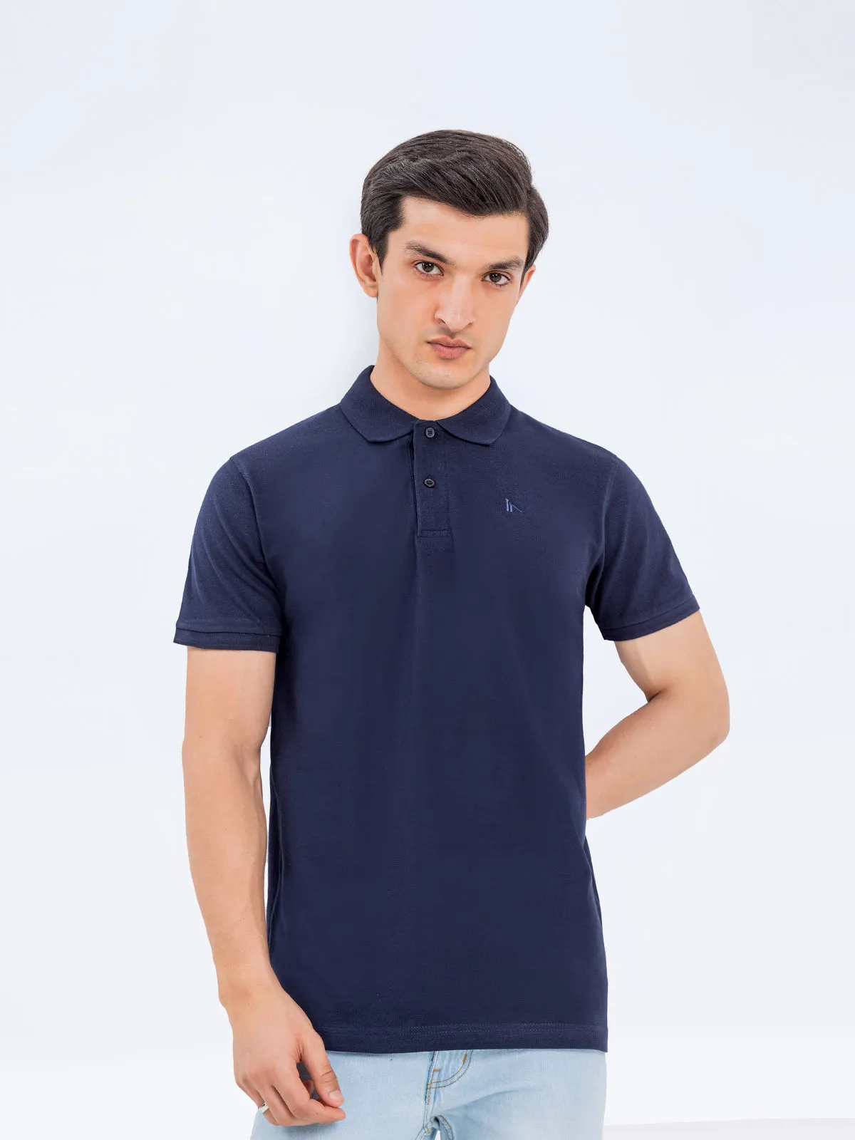 Regular Fit Solid Polo - FMTCP23-006