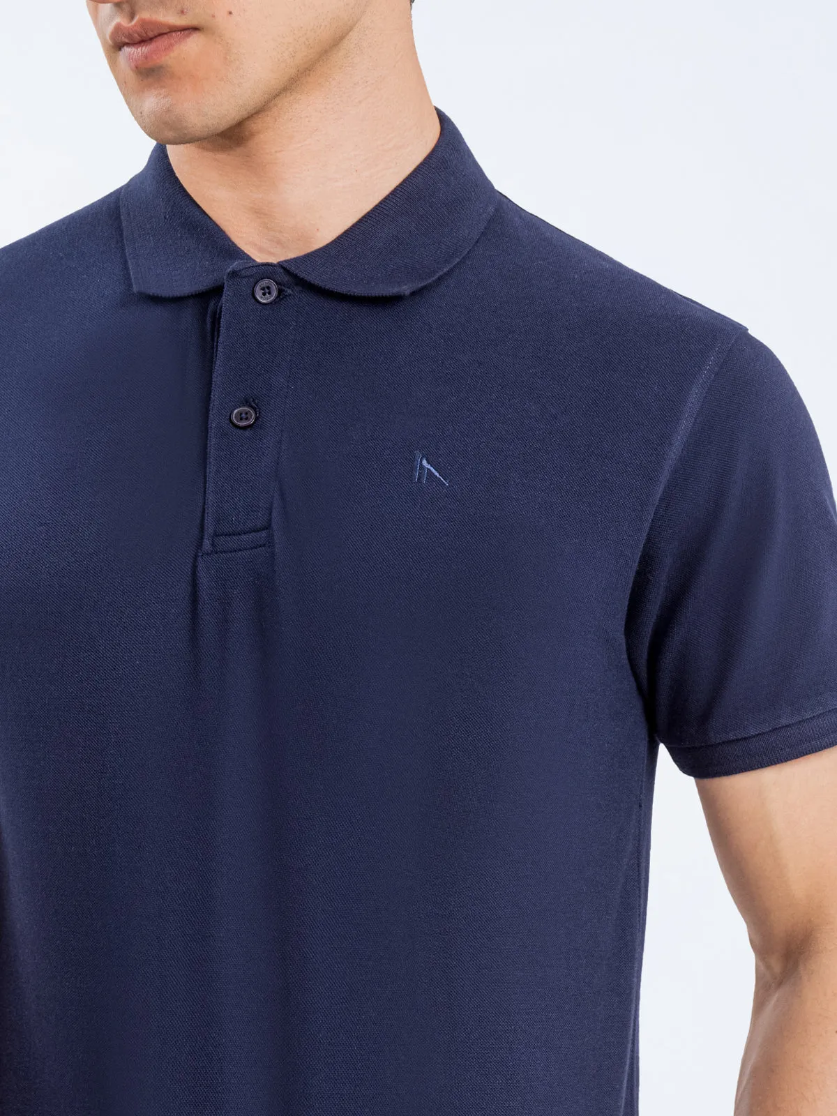 Regular Fit Solid Polo - FMTCP23-006