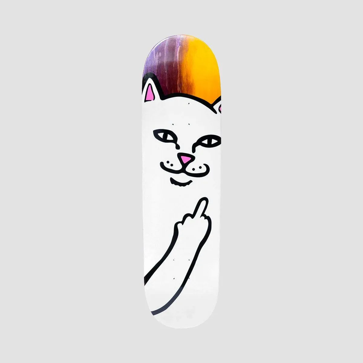 Ripndip Lord Nermal Skateboard Deck Purple/Yellow - 8.5