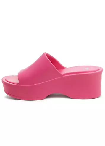 Rocket Dog Ladies Pink Petal Blown Eva Platform Mule Sandals | Grattan