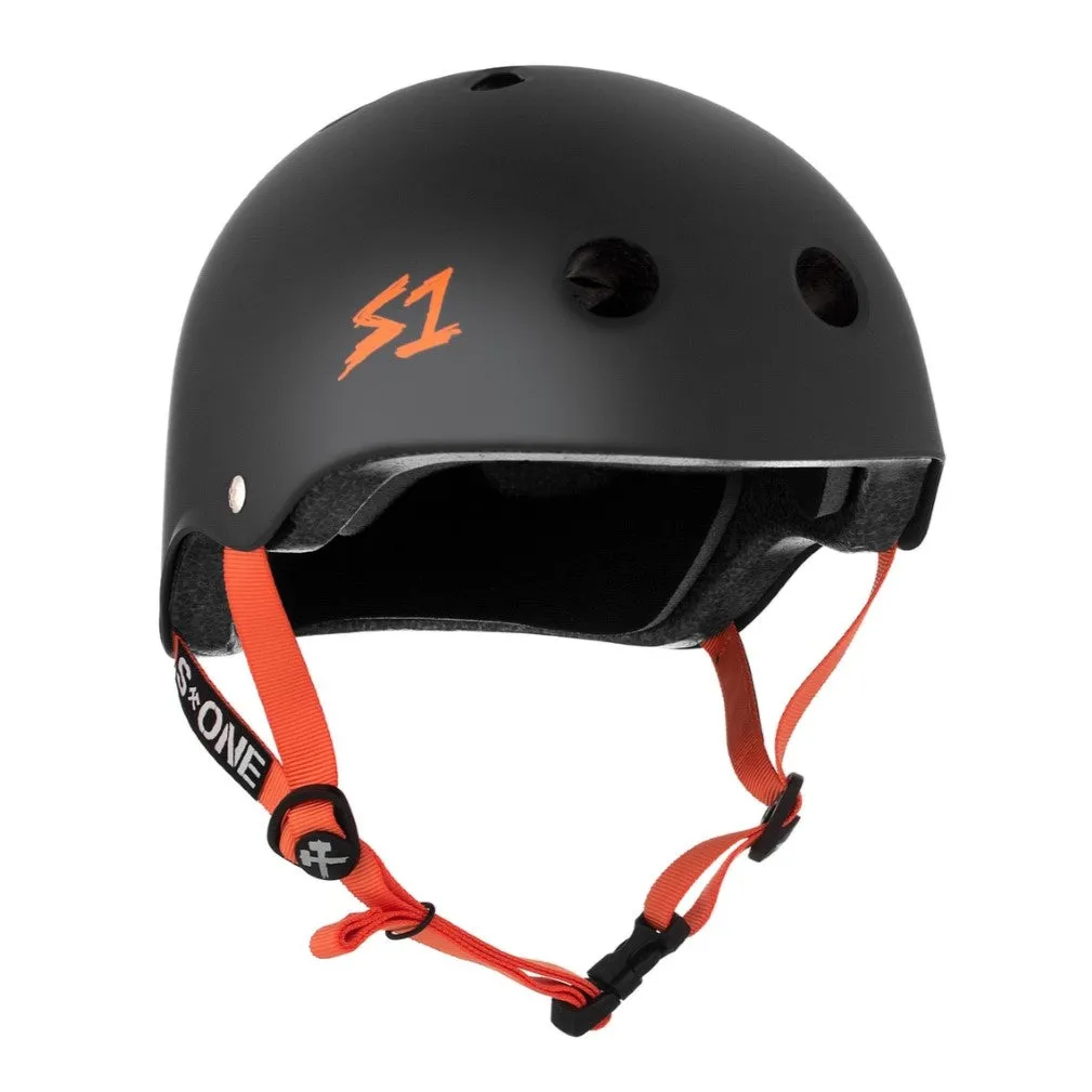 S1 Lifer Helmet Matte Black/Orange - Certified