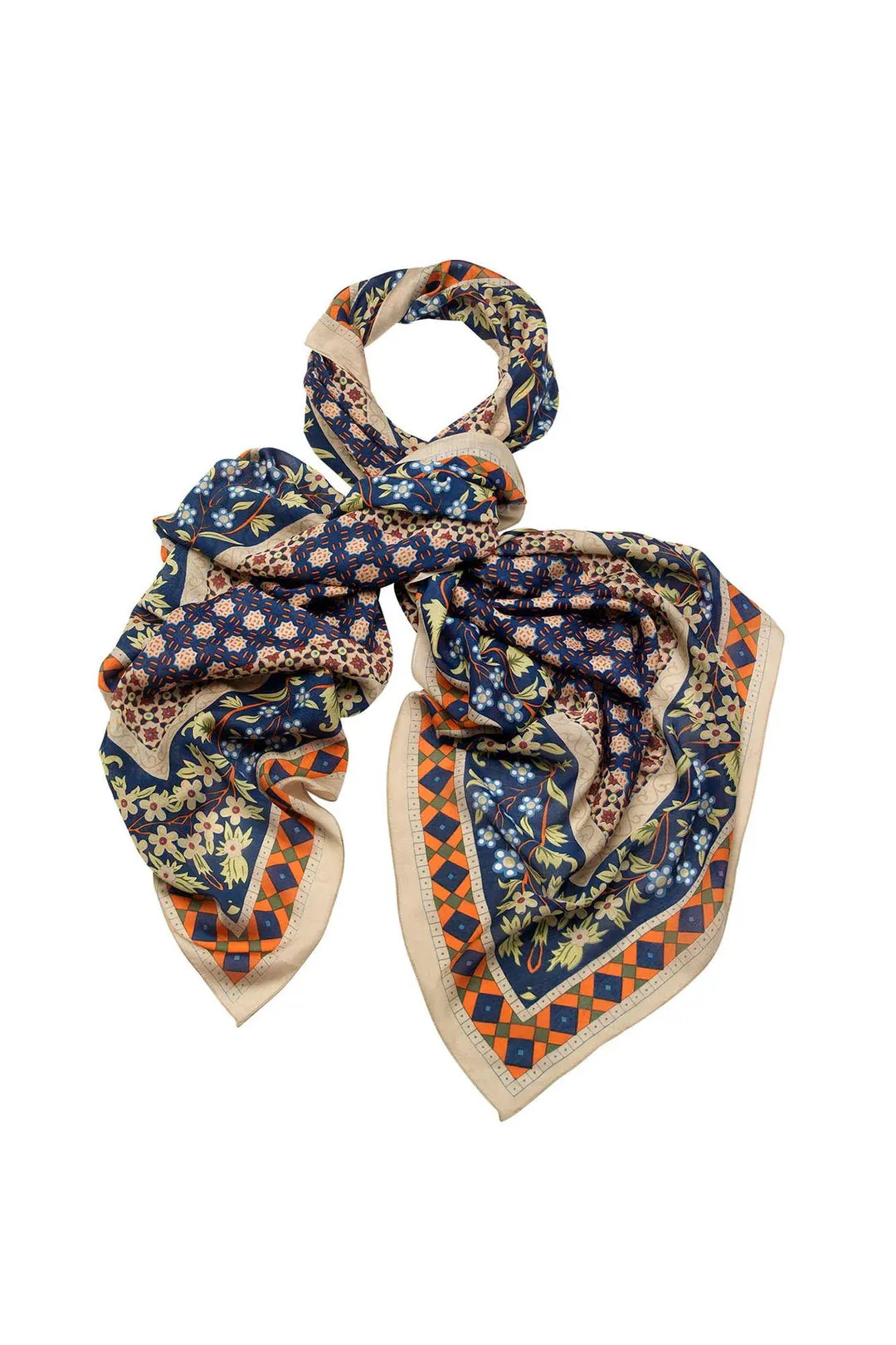 Sacs of Ashbourne   One Hundred Stars Moorish Blue Scarf