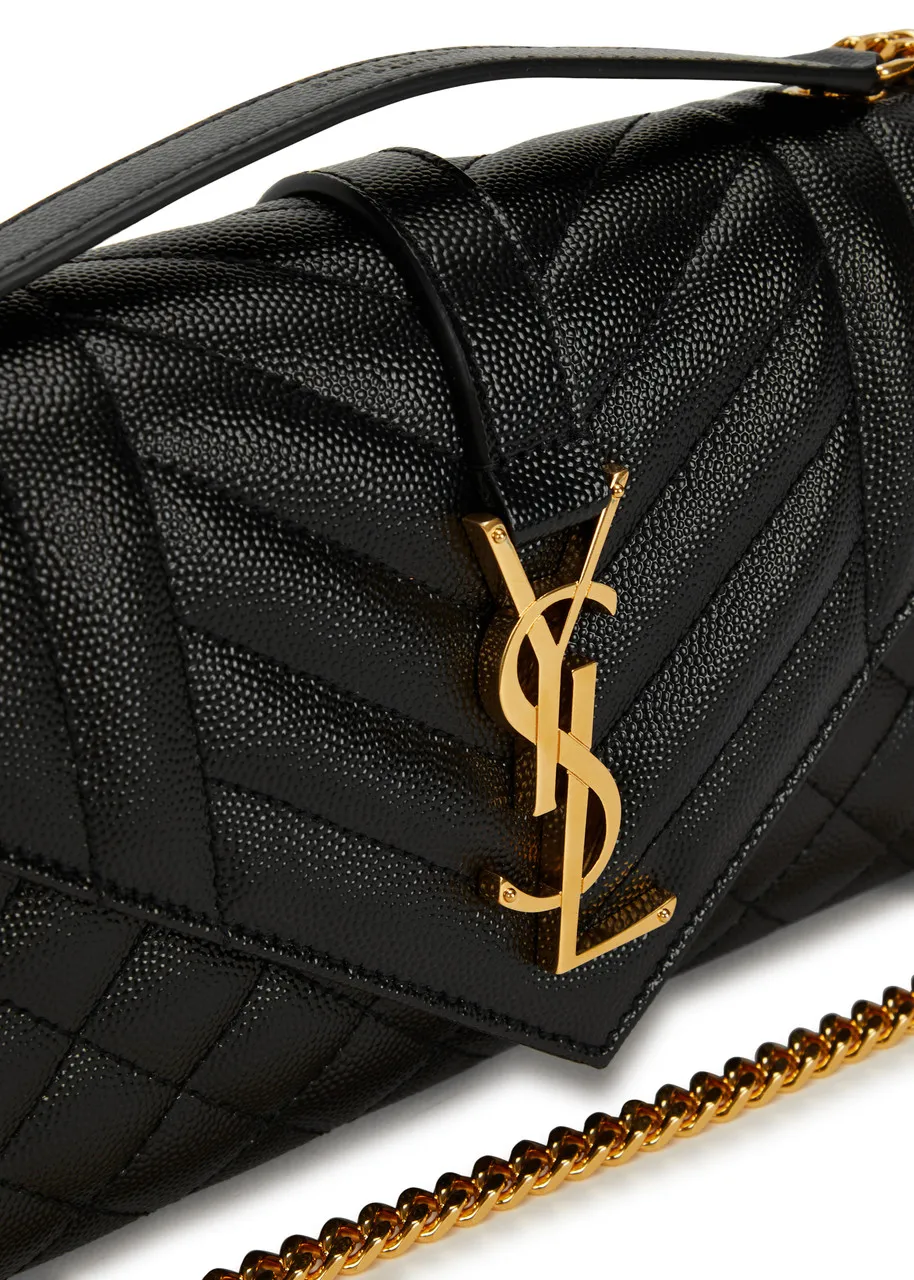 SAINT LAURENT Envelope small leather cross-body bag -                         -                     -                