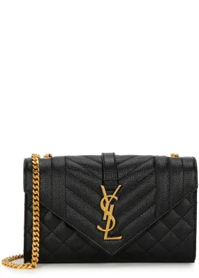 SAINT LAURENT Envelope small leather cross-body bag -                         -                     -                