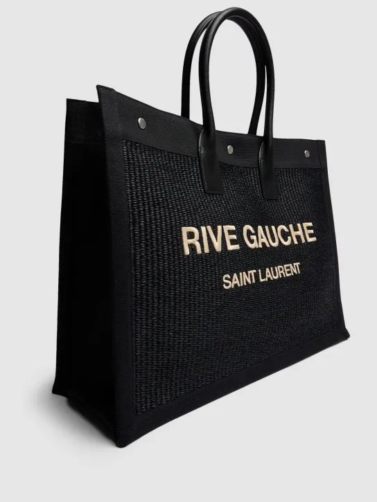 Saint Laurent   Rive Gauche raffia bag 